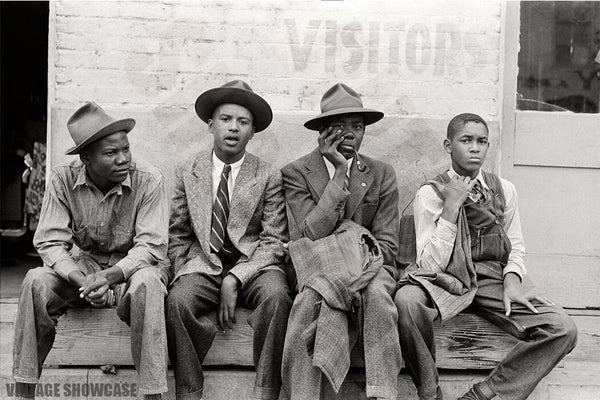 Vintate Photo African American Boys - Group of Young Black Negro Men - Waco TX - Civil Rights - Jim Crow Era