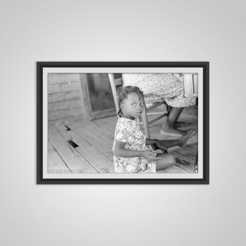 Little African American / Black girl - Vintage Photo Reprint