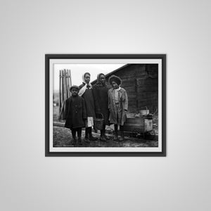 Vintage Photo Four African American Black Negro Children Jim Crow Era - Civil Rights