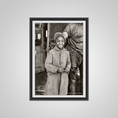 Vintage Photo of Young African American Girl - Negro Girl - Civil Rights - Jim Crow Era - Art