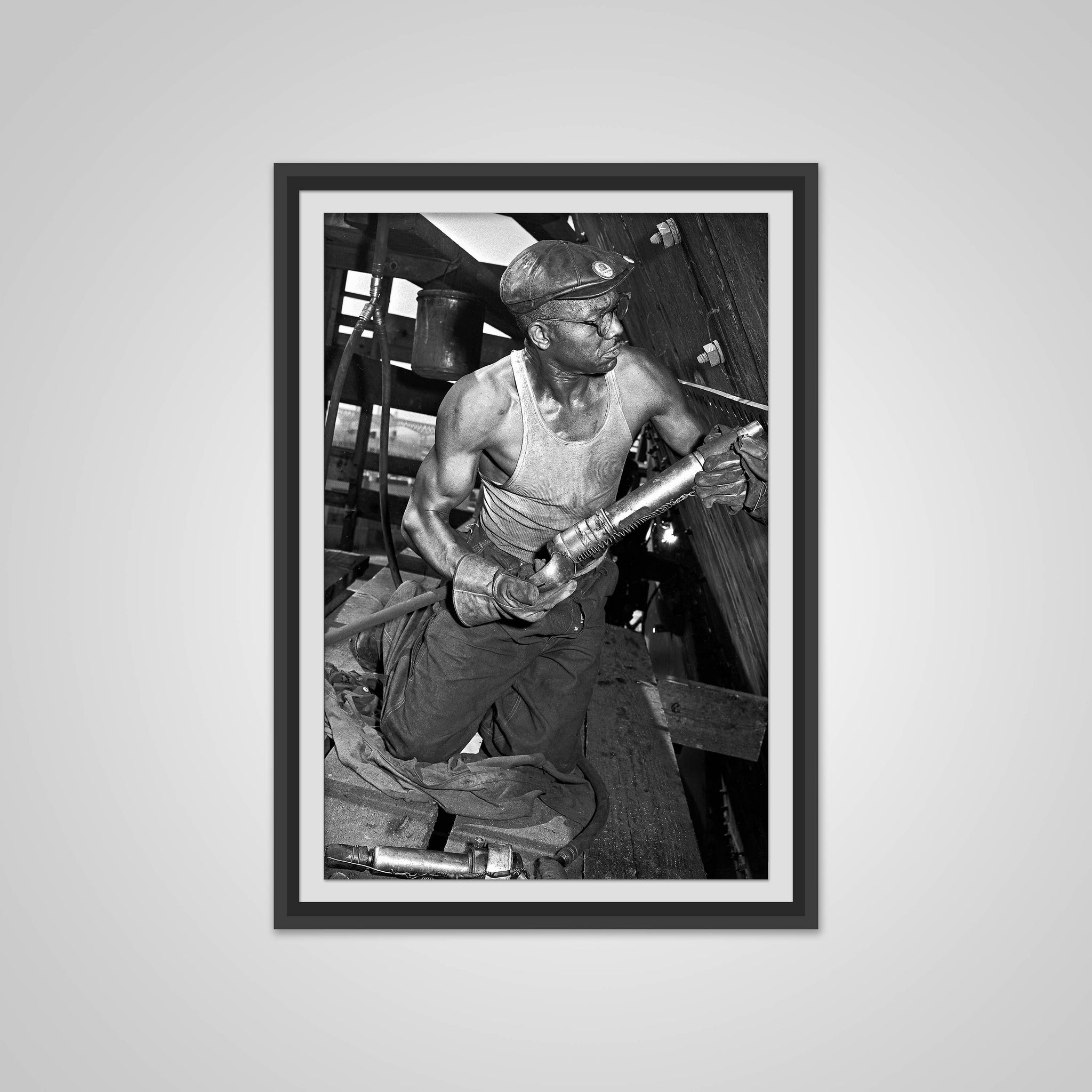 Vintage Photo of Older African American Man Working - Negro - Civil Rights