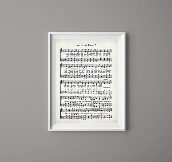 How Great Thou Art Wall Art #HYMN-P-034