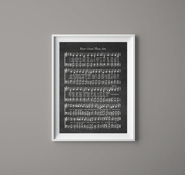 How Great Thou Art Wall Art #HYMN-P-034