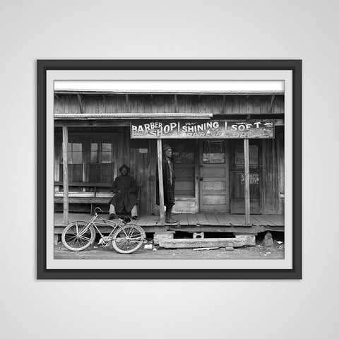 African American Men on Porch - Vintage Photo of Negro Men